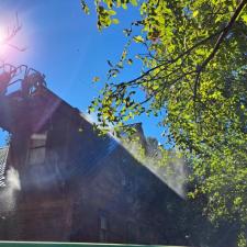 Log Home Surface Stripping And Staining In Jasper GA 18